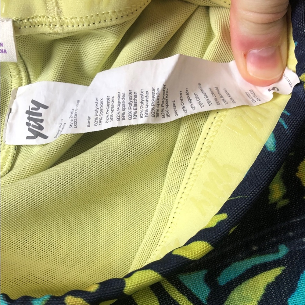 Yitty Multicolor Butterfly Patterned Sheer Leggin… - image 2